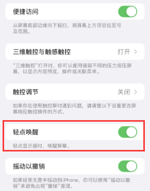 二道江苹果授权维修站分享iPhone轻点无法唤醒怎么办 