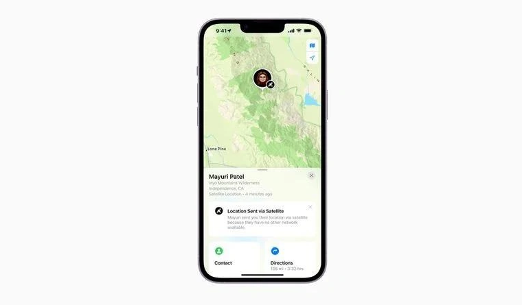 二道江苹果14维修分享iPhone14系列中 FindMy功能通过卫星分享位置方法教程 