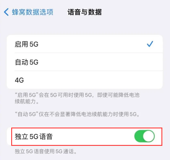 二道江苹果14维修分享iPhone 14 Pro如何开启VoNR 
