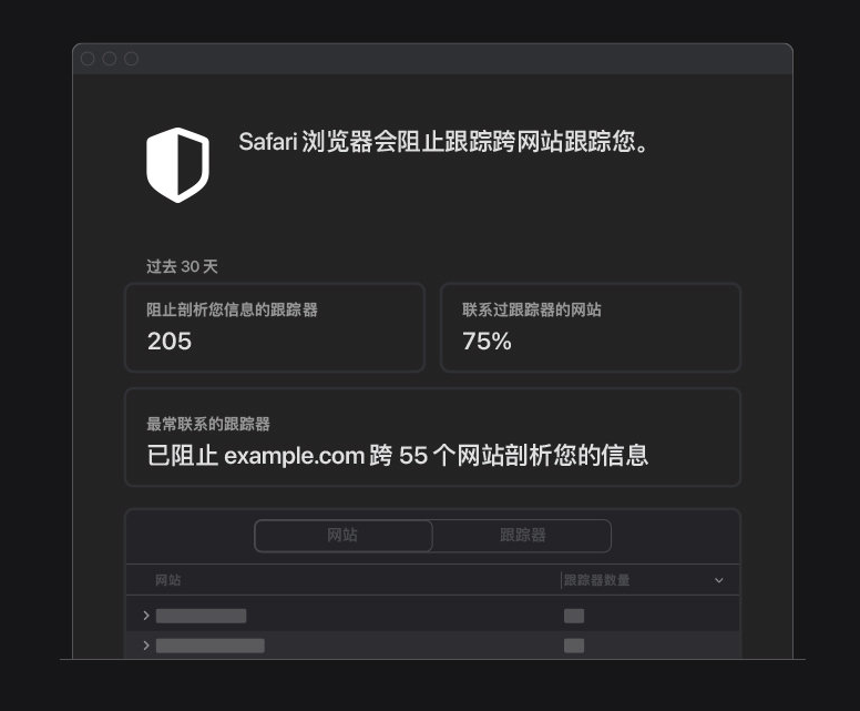 二道江苹果手机维修分享如何在 Safari 浏览器中查看和打开隐私报告 